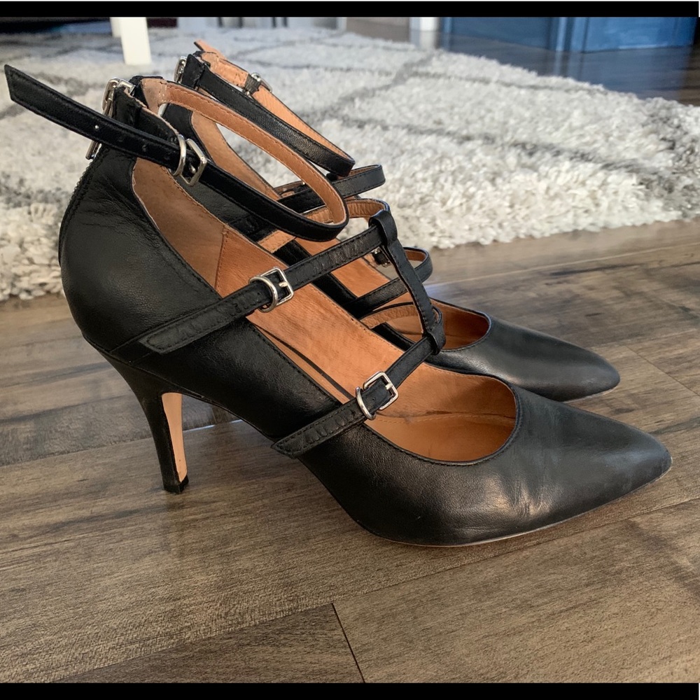 Corso Como leather heels pumps black 8.5